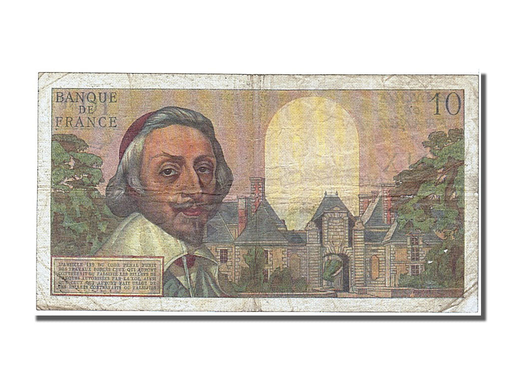 Francia, 10 Nouveaux Francs, 10 NF 1959-1963 ''Richelieu'', 1962, KM:142a, 19...
