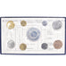 Coin, France, Set francs., 1974, Paris, FDC, MS(65-70), Gadoury:page 287