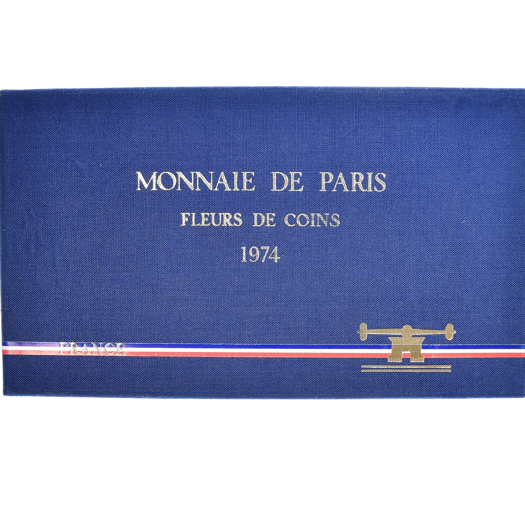 Coin, France, Set francs., 1974, Paris, FDC, MS(65-70), Gadoury:page 287