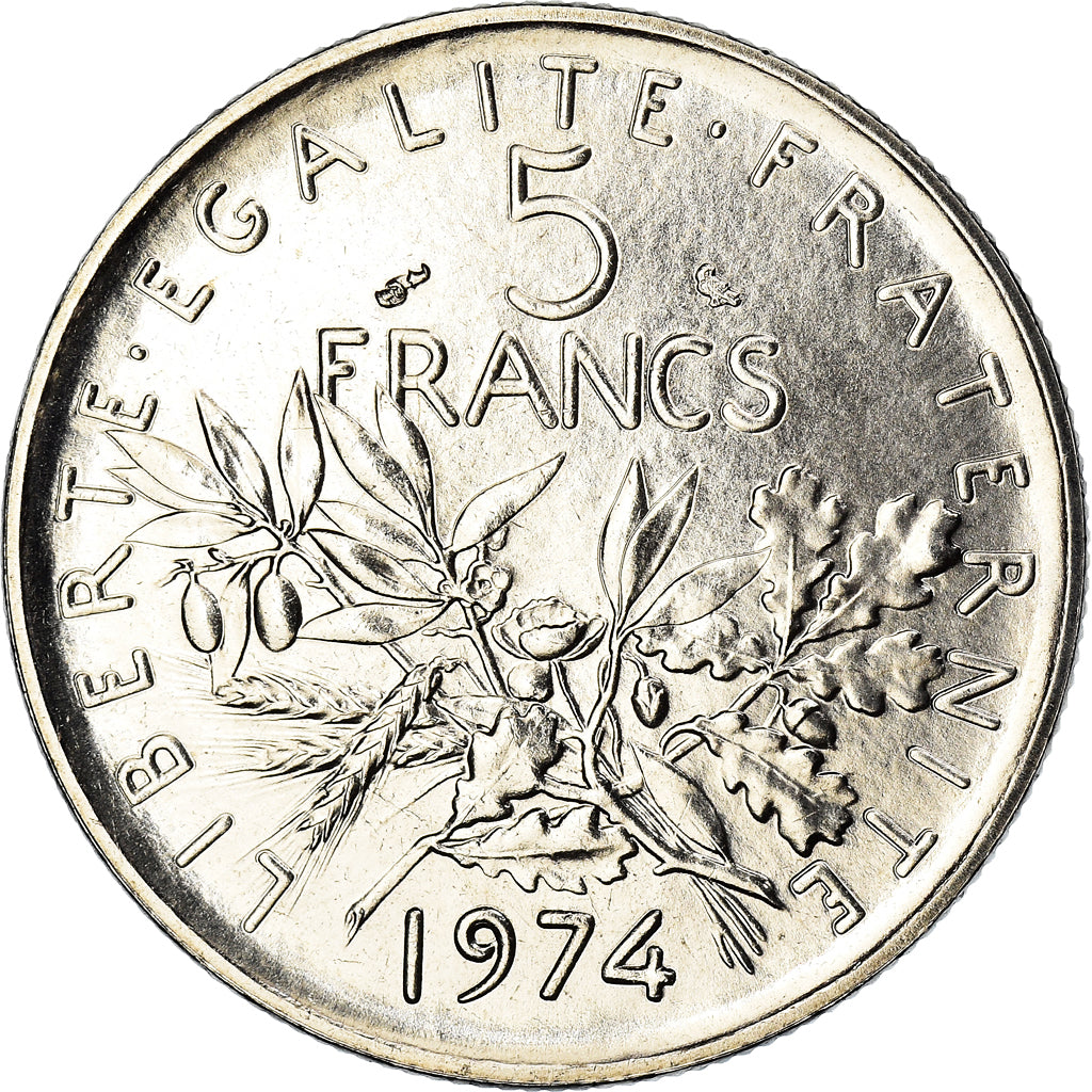 Monnaie, France, Semeuse, 5 Francs, 1974, Paris, FDC, FDC, Nickel Clad