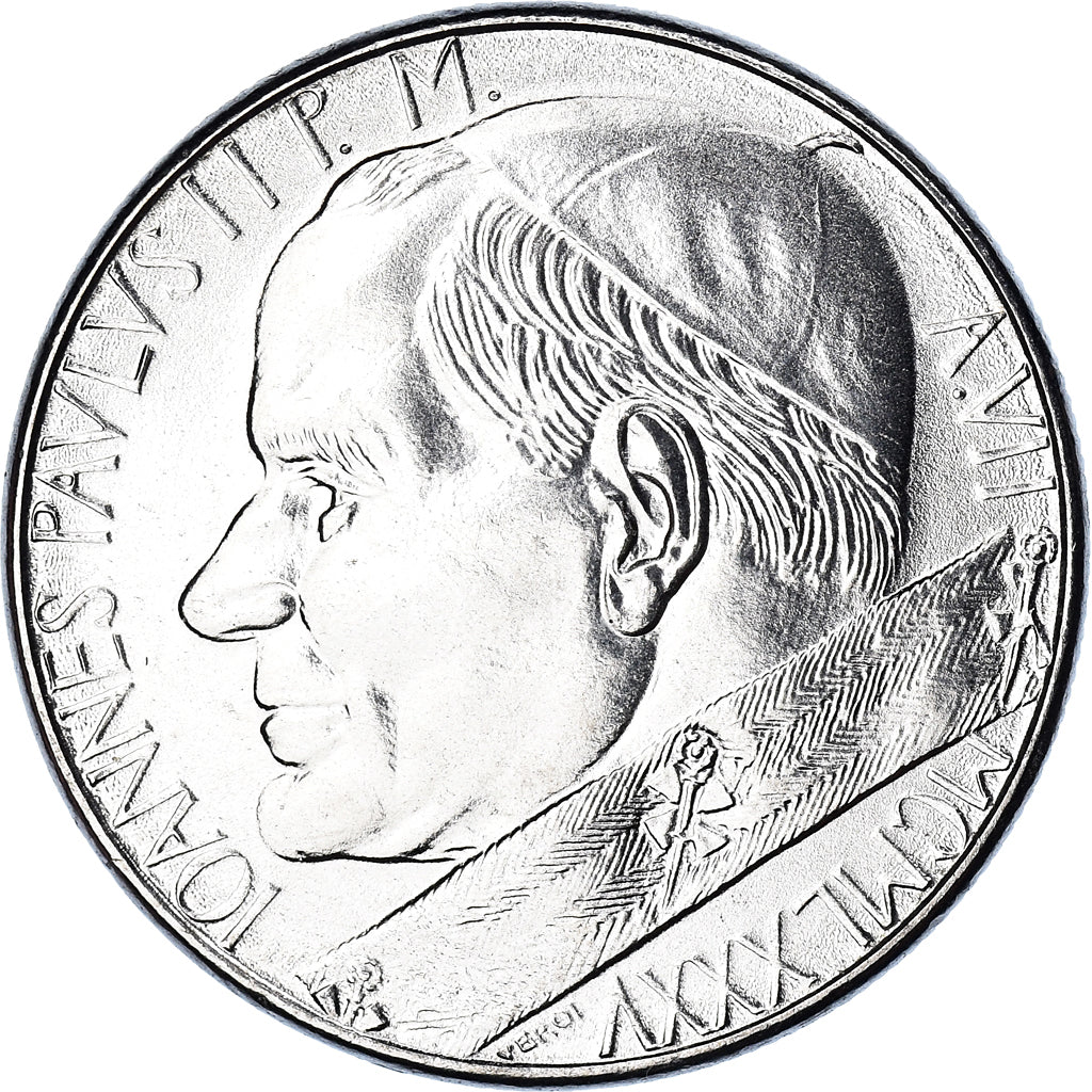 Coin, VATICAN CITY, John Paul II, 50 Lire, 1985, Roma, FDC, MS(65-70), Stainless