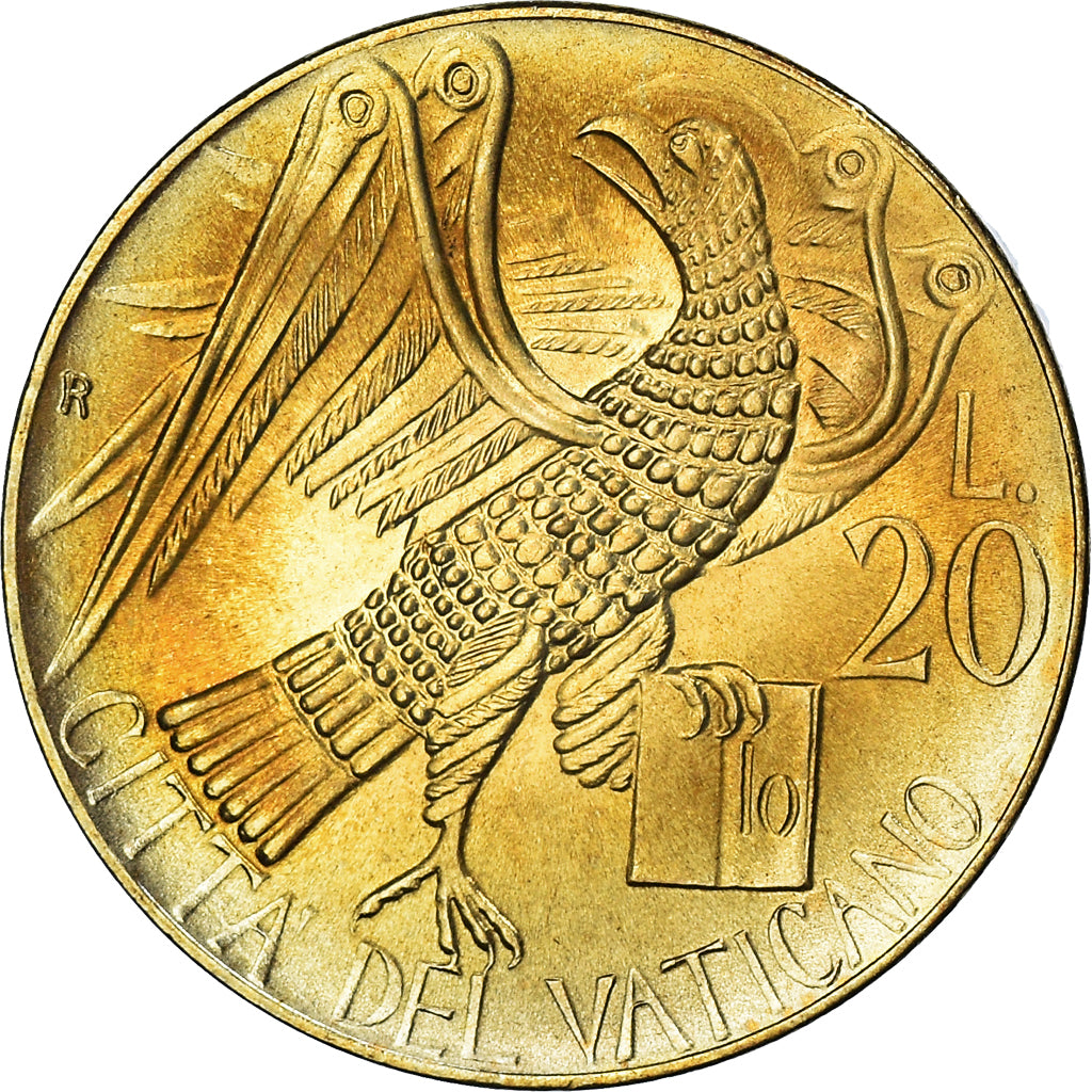 Coin, VATICAN CITY, John Paul II, 20 Lire, 1985, FDC, MS(65-70)