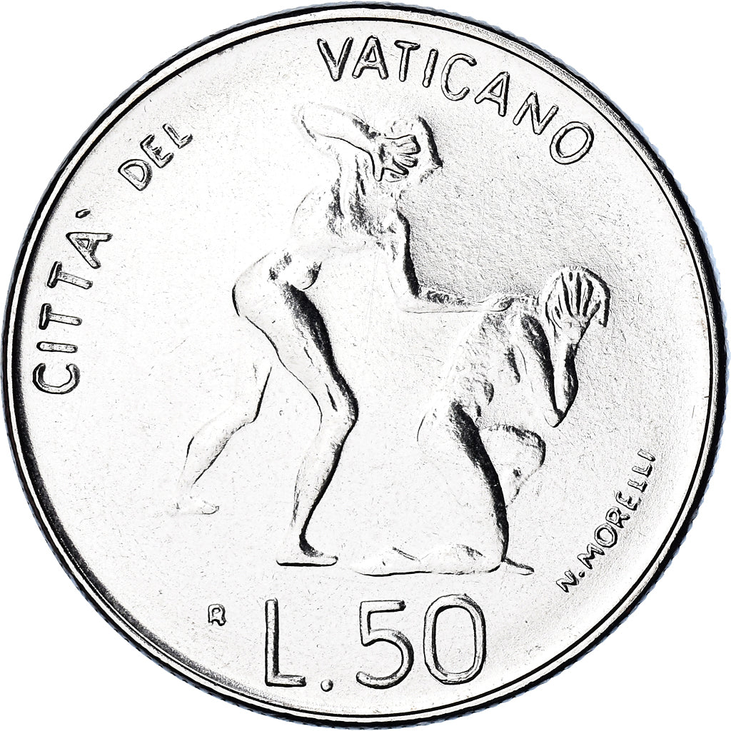Coin, VATICAN CITY, John Paul II, 50 Lire, 1983, Roma, FDC, MS(65-70), Stainless