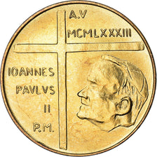 Münze, Vatikanstadt, John Paul II, 20 Lire, 1983, FDC, STGL, Aluminum-Bronze