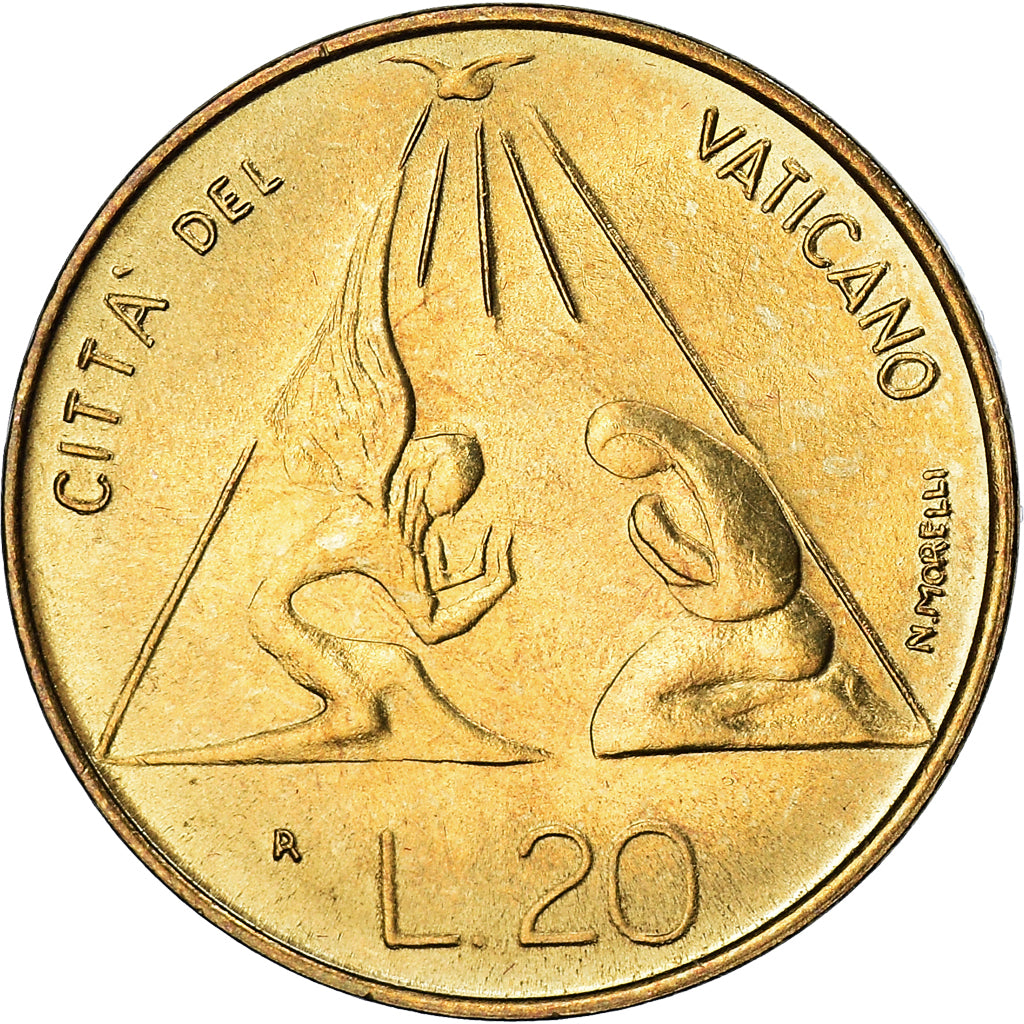 Coin, VATICAN CITY, John Paul II, 20 Lire, 1983, FDC, MS(65-70)