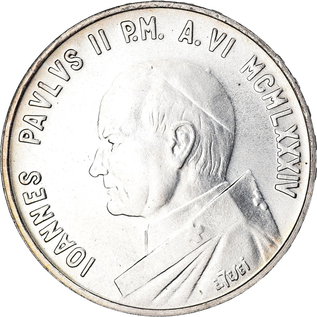 Coin, VATICAN CITY, John Paul II, 1000 Lire, 1984, Roma, FDC, MS(65-70), Silver