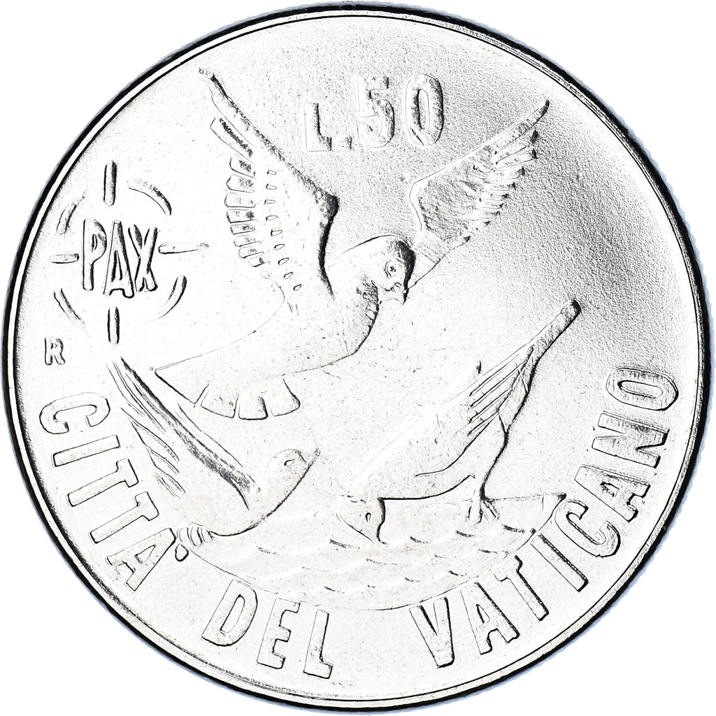 Moneda, CIUDAD DEL VATICANO, John Paul II, 50 Lire, 1984, FDC, FDC, Acero