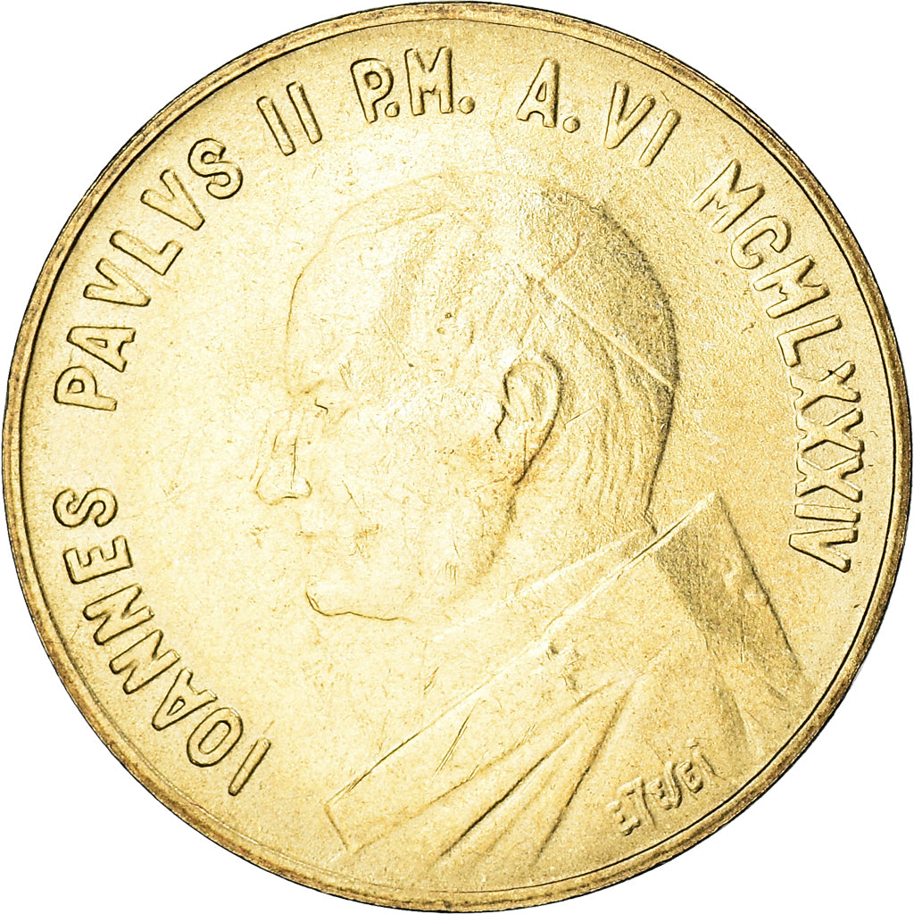 Coin, VATICAN CITY, John Paul II, 20 Lire, 1984, Roma, FDC, MS(65-70)