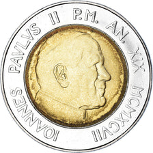 Coin, VATICAN CITY, John Paul II, 500 Lire, 1997, FDC, MS(65-70), Bi-Metallic