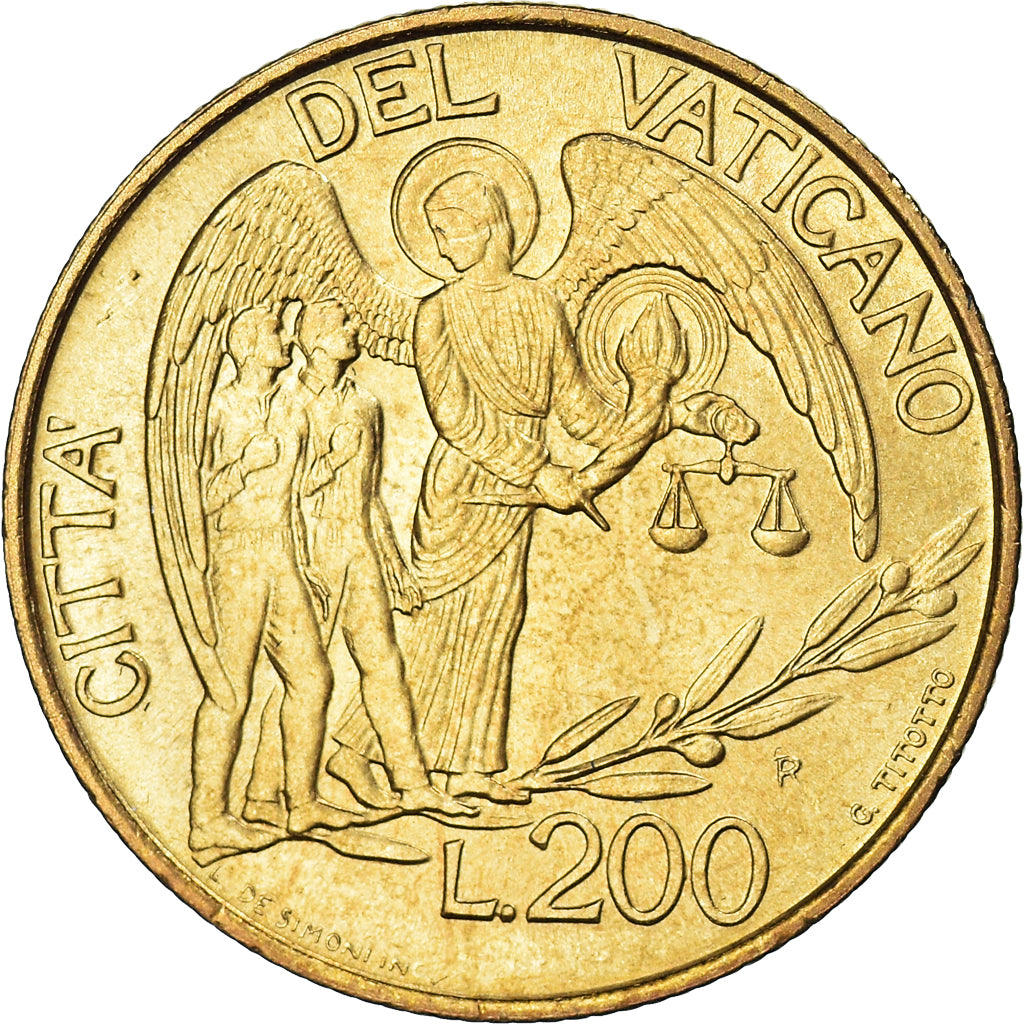 Coin, VATICAN CITY, John Paul II, 200 Lire, 1997, FDC, MS(65-70)