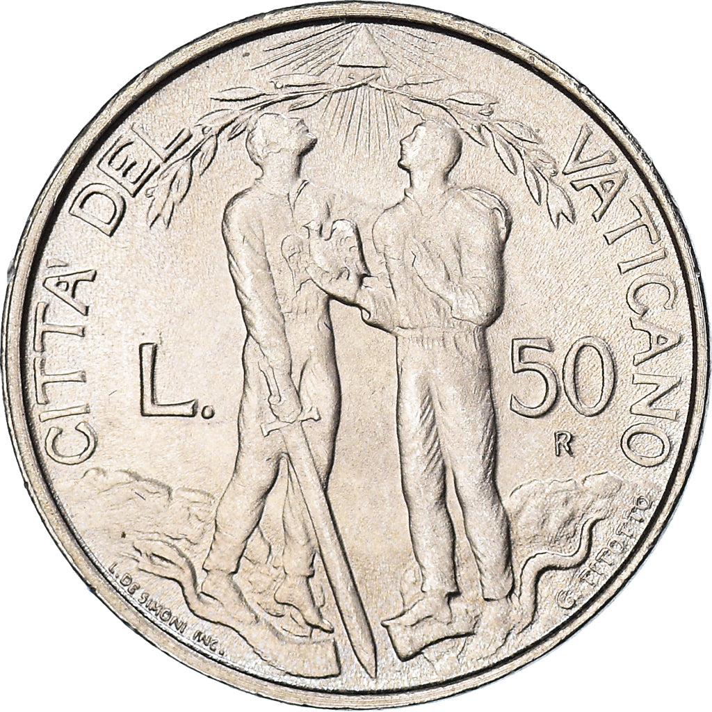 Coin, VATICAN CITY, John Paul II, 50 Lire, 1997, Roma, FDC, MS(65-70)