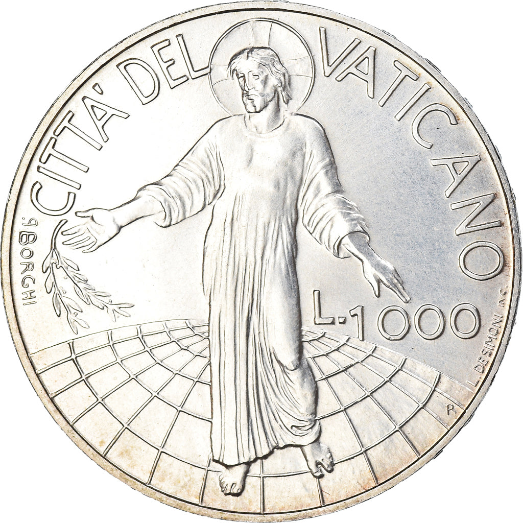 Coin, VATICAN CITY, John Paul II, 1000 Lire, 1998, FDC, MS(65-70), Silver