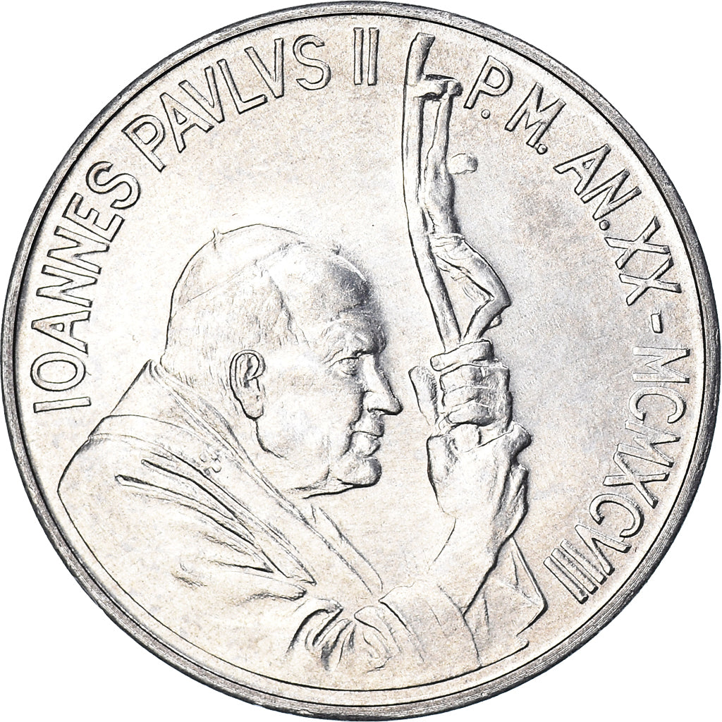 Moneta, CITTÀ DEL VATICANO, John Paul II, 10 Lire, 1998, FDC, FDC, Alluminio