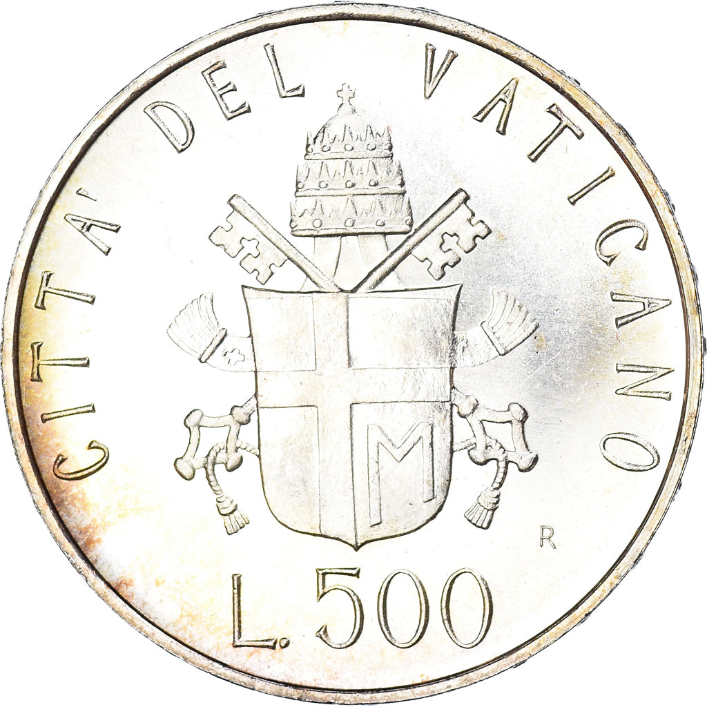 Coin, VATICAN CITY, John Paul II, 500 Lire, 1981, Roma, FDC, MS(65-70), Silver