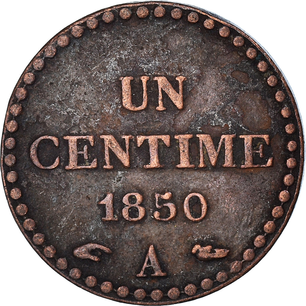 Coin, France, Dupré, Centime, 1850, Paris, EF(40-45), Bronze, KM:754
