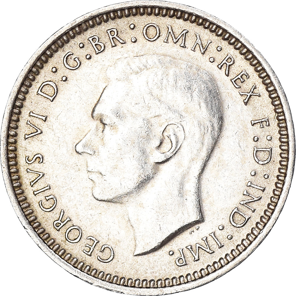 Coin, Australia, George VI, Threepence, 1940, AU(50-53), Silver, KM:37