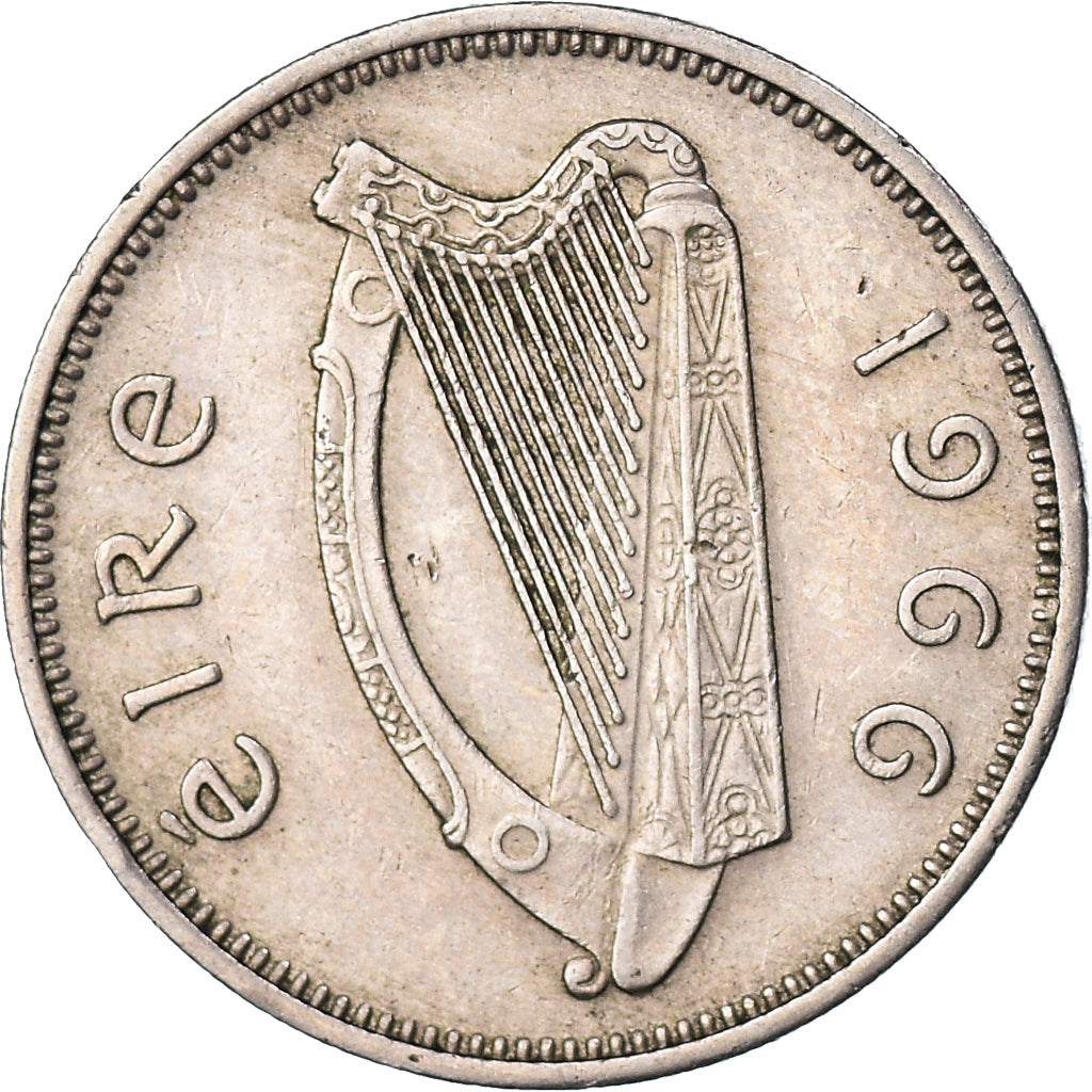 Coin, IRELAND REPUBLIC, Shilling, 1966, EF(40-45), Copper-nickel, KM:14A