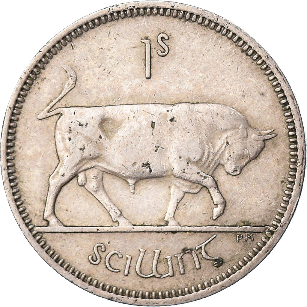 Coin, IRELAND REPUBLIC, Shilling, 1966, EF(40-45), Copper-nickel, KM:14A