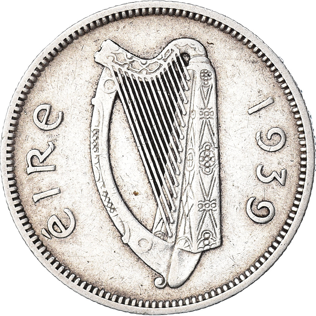 Coin, IRELAND REPUBLIC, Shilling, 1939, EF(40-45), Silver, KM:14