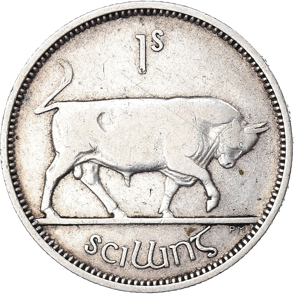 Coin, IRELAND REPUBLIC, Shilling, 1939, EF(40-45), Silver, KM:14