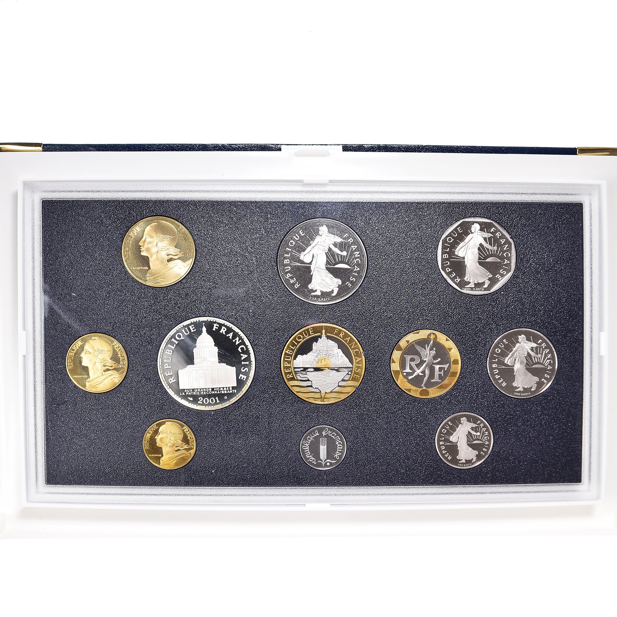 Monnaie, France, Proof Set Franc, 2001, BE, FDC, Gadoury:page 288