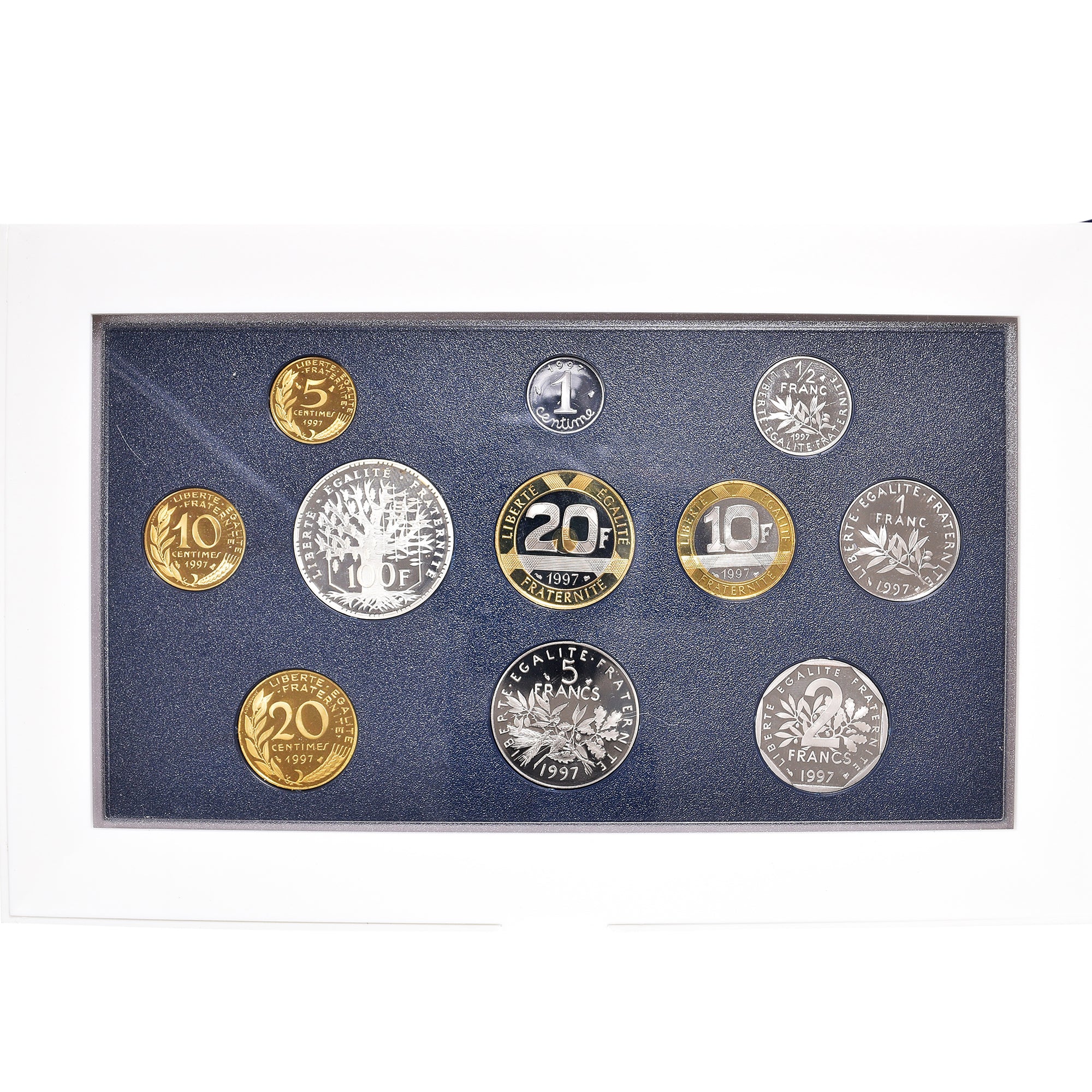 Coin, France, Set francs., 1997, BE, MS(65-70), (No Composition)