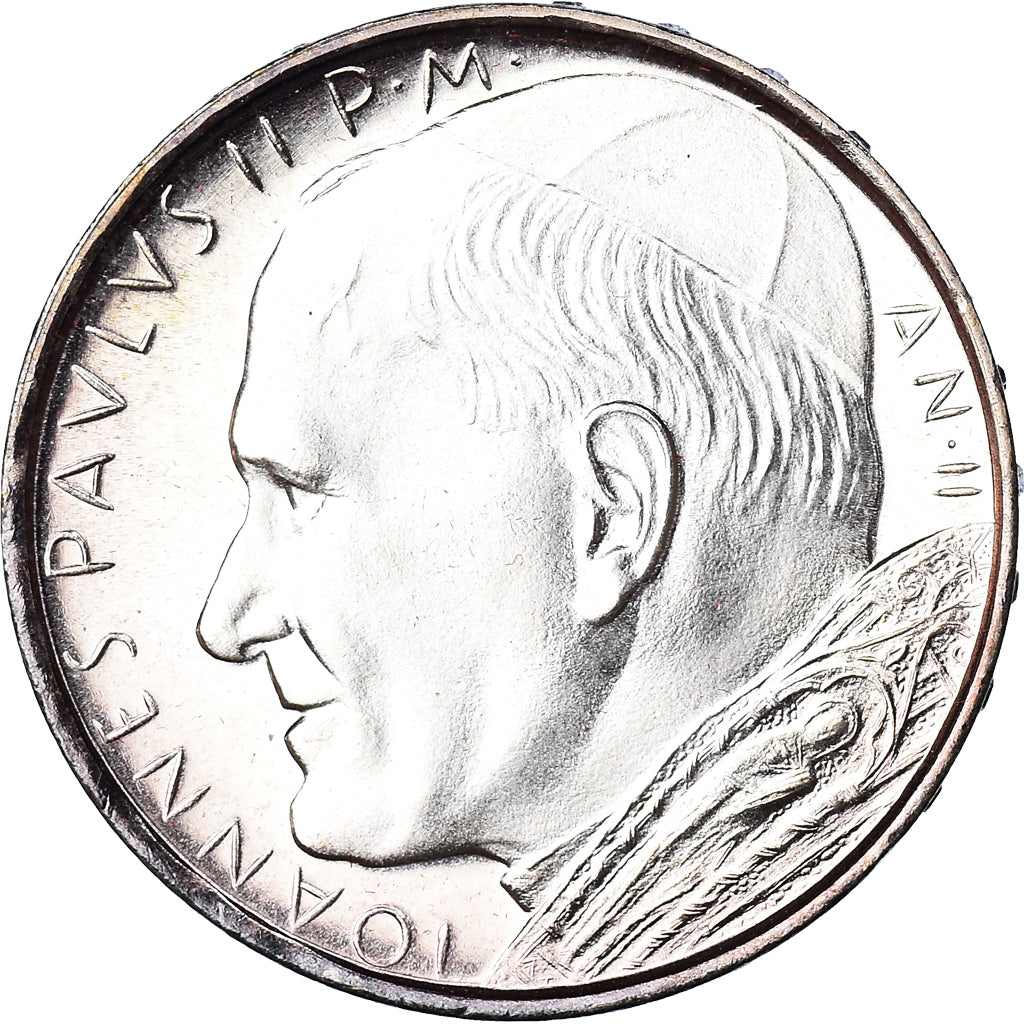 Coin, VATICAN CITY, John Paul II, 500 Lire, 1980, Roma, FDC, MS(65-70), Silver