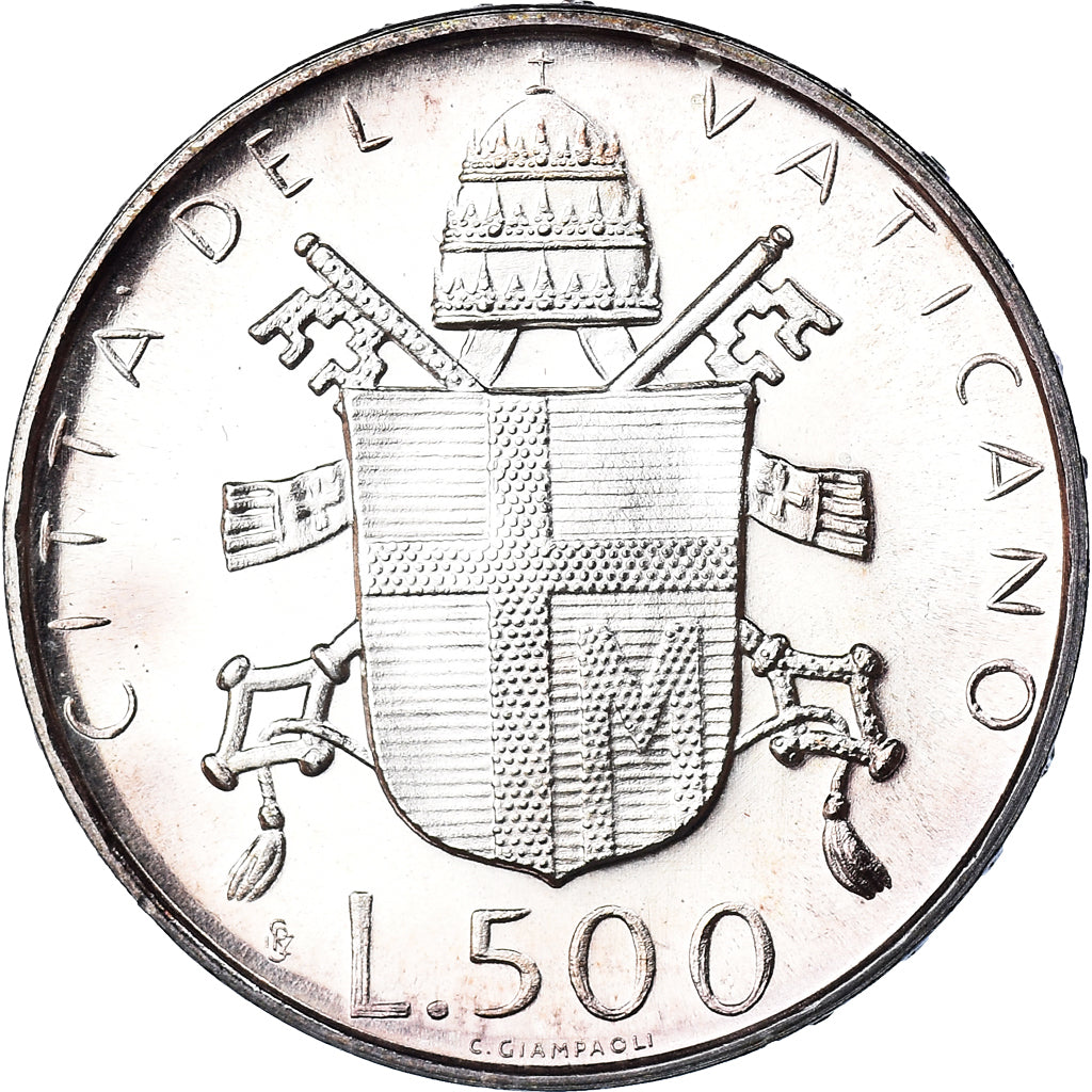 Coin, VATICAN CITY, John Paul II, 500 Lire, 1980, Roma, FDC, MS(65-70), Silver