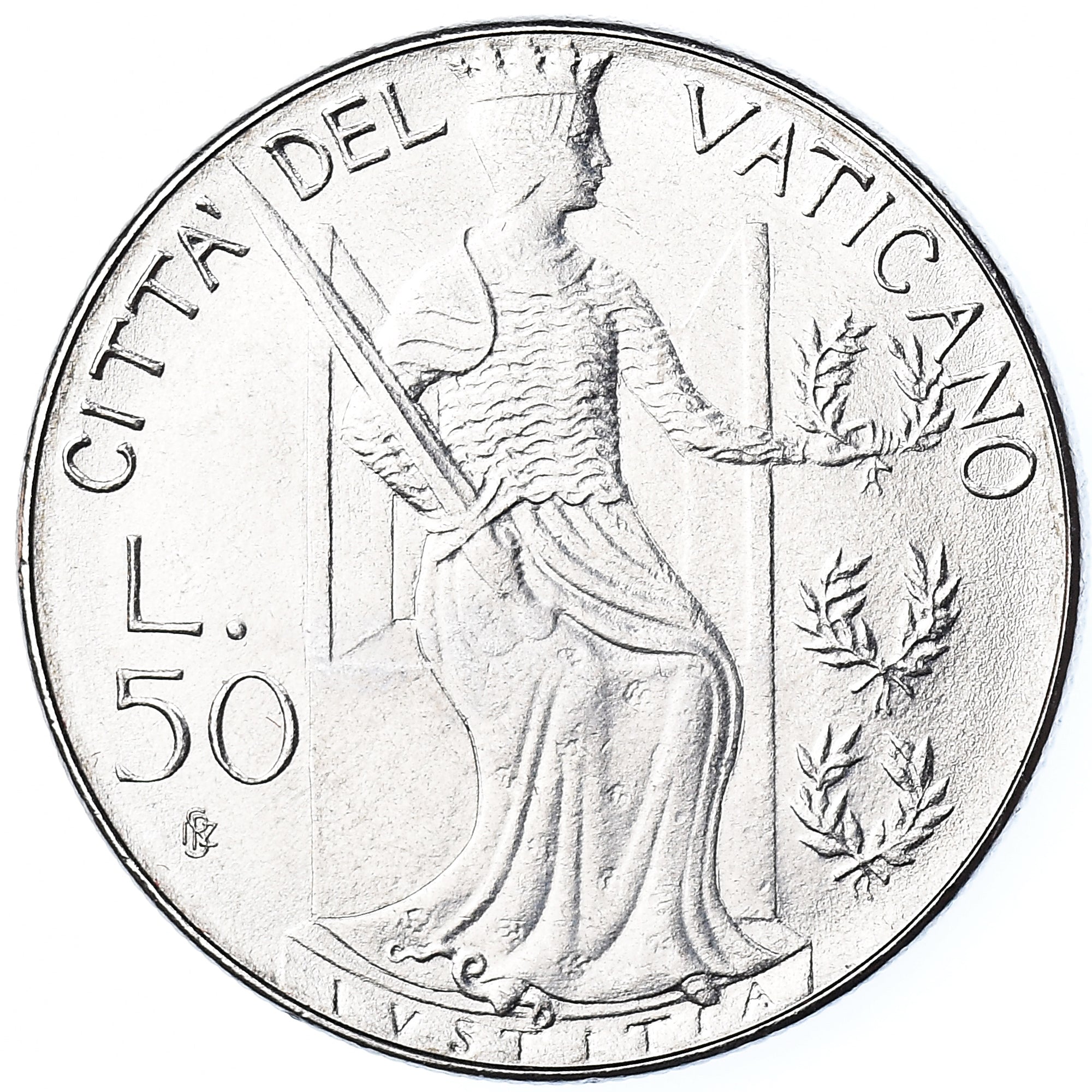 Münze, Vatikanstadt, John Paul II, 50 Lire, 1980, FDC, STGL, Stainless Steel