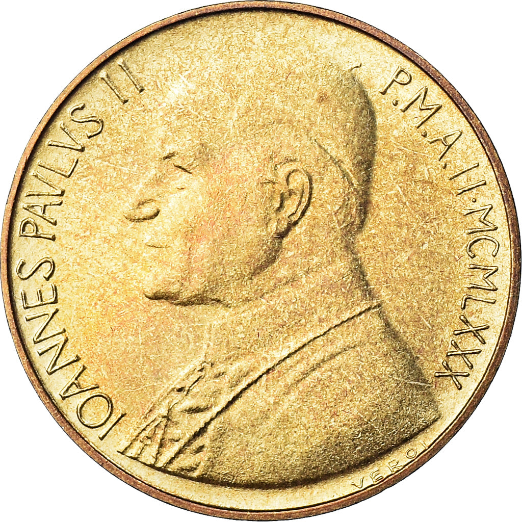 Coin, VATICAN CITY, John Paul II, 20 Lire, 1980, Roma, FDC, MS(65-70)