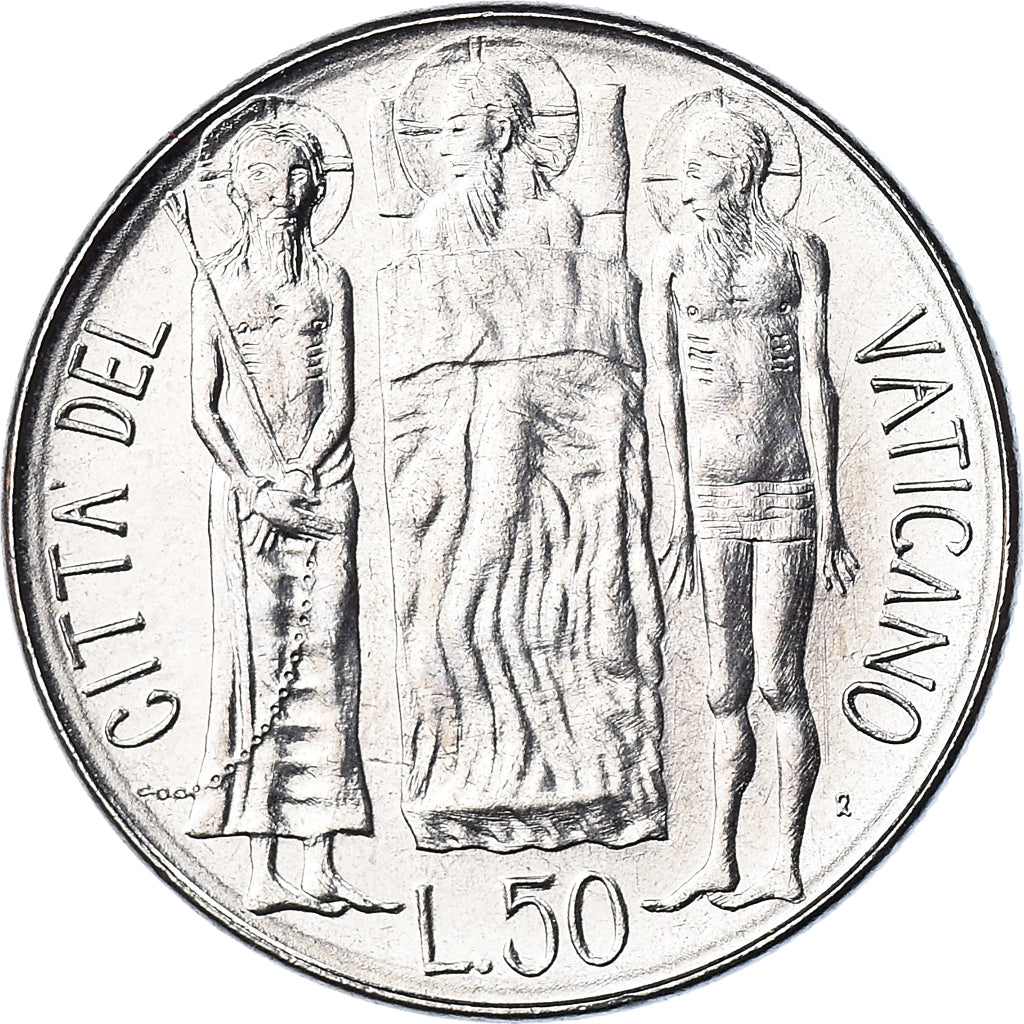 Münze, Vatikanstadt, John Paul II, 50 Lire, 1981, Roma, FDC, STGL, Stainless