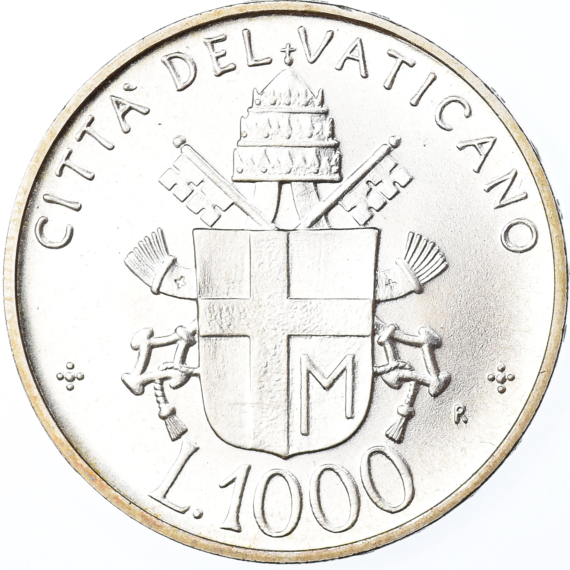 Moneta, PAŃSTWO WATYKAŃSKIE, John Paul II, 1000 Lire, 1992, FDC, MS(65-70)