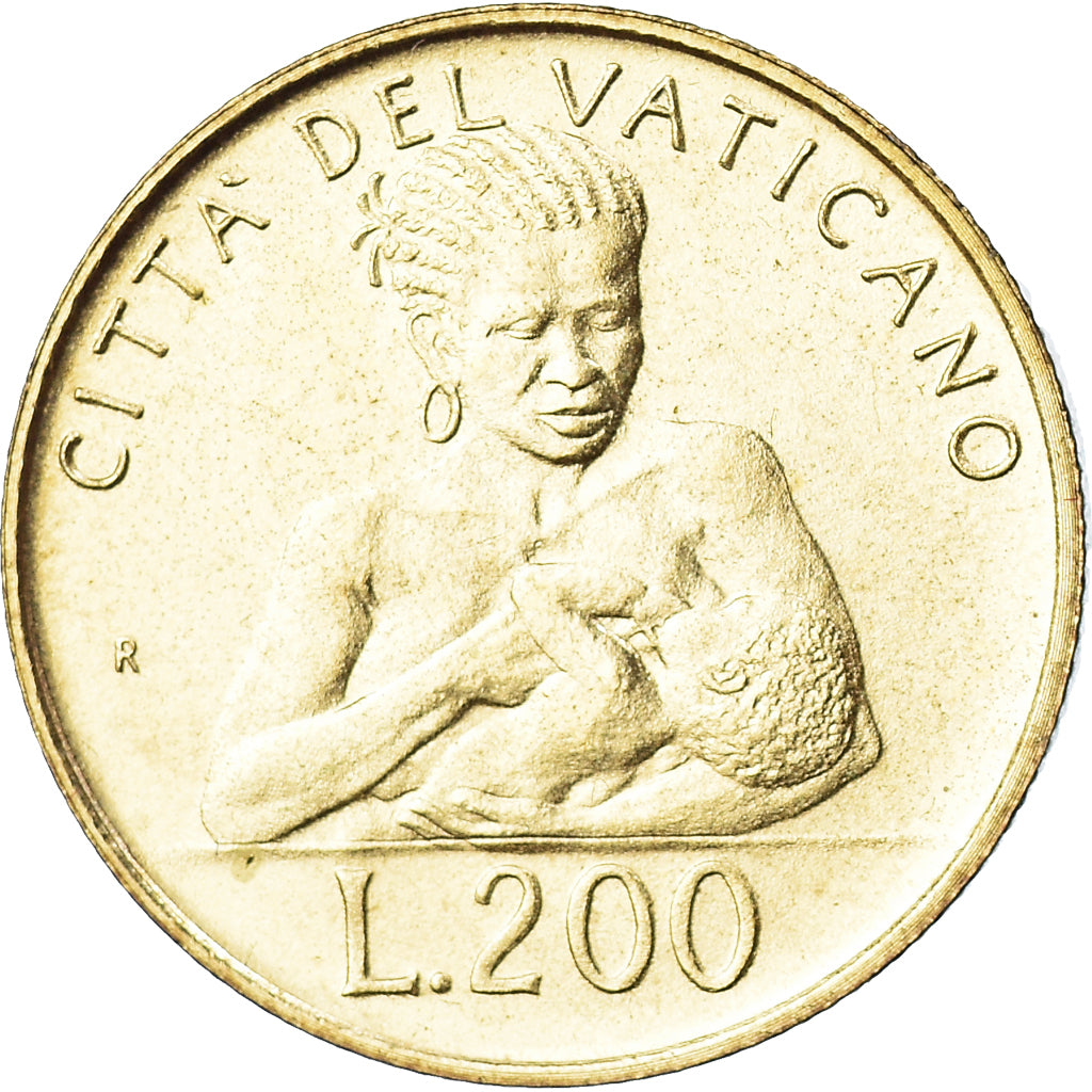 Coin, VATICAN CITY, John Paul II, 200 Lire, 1992, FDC, MS(65-70)