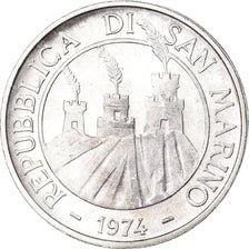 Coin, San Marino, 500 Lire, 1974, Rome, MS(65-70), Silver, KM:37