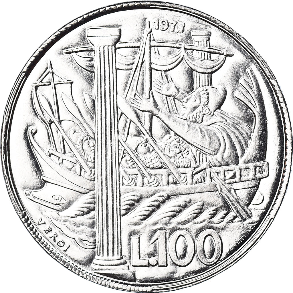 Münze, San Marino, 100 Lire, 1973, Rome, STGL, Stahl, KM:28