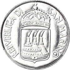 Coin, San Marino, 2 Lire, 1973, MS(65-70), Aluminum, KM:23