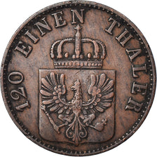 Moeda, Estados Alemães, PRUSSIA, Friedrich Wilhelm IV, 3 Pfennig, 1854, Berlin