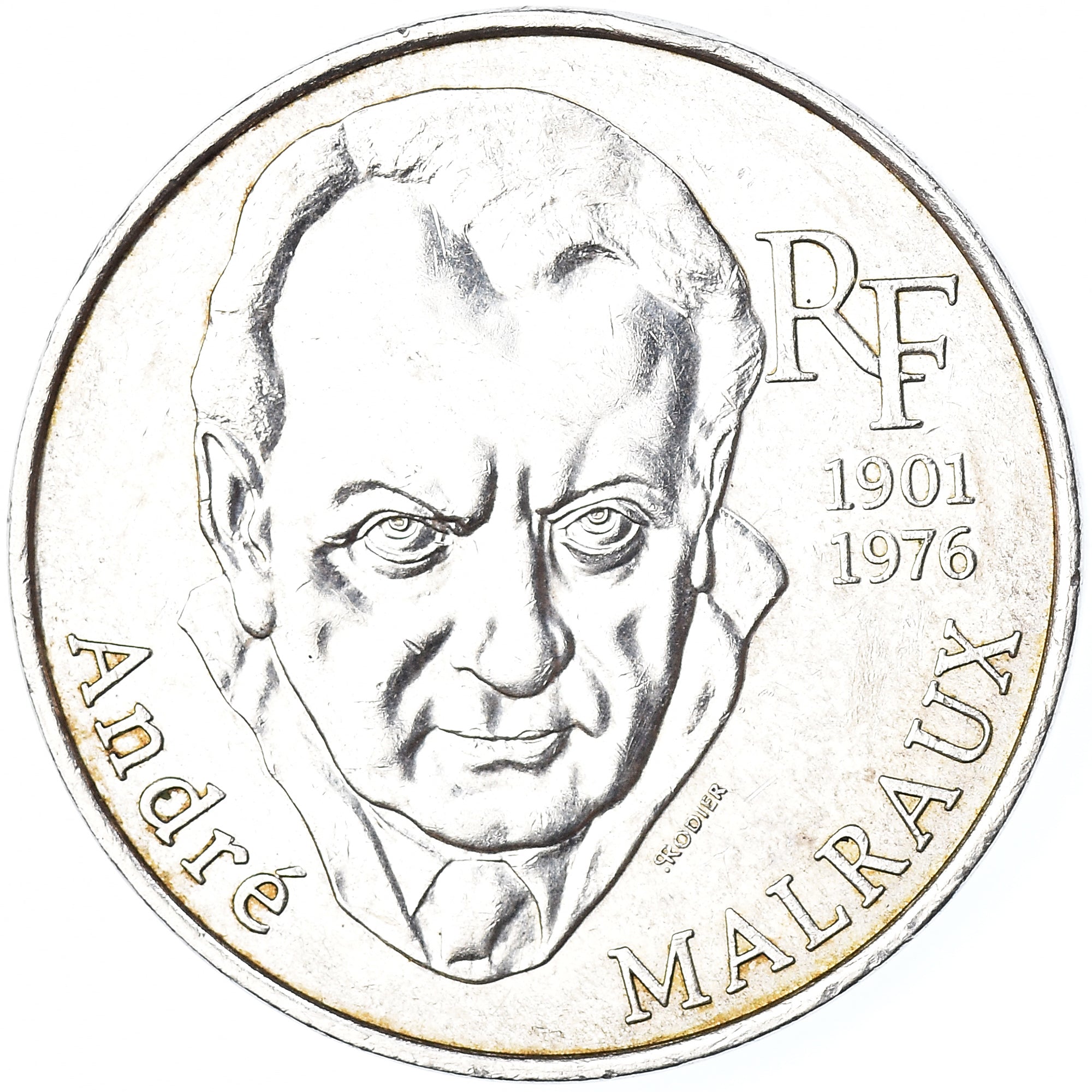 Coin, France, 100 Francs, 1997, ANDRÉ MALRAUX, EF(40-45), Silver, Gadoury:954