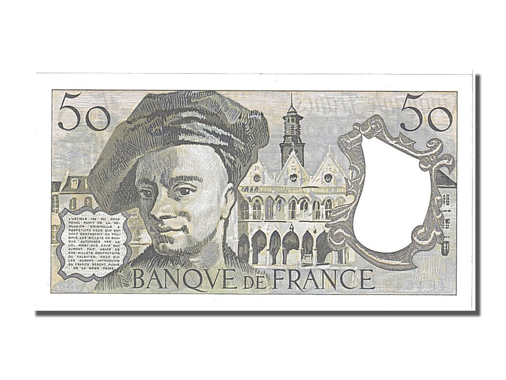Francia, 50 Francs, 50 F 1976-1992 ''Quentin de La Tour'', 1983, KM:152b, SPL...