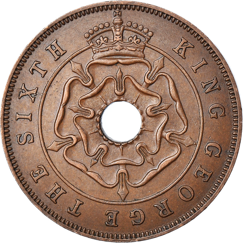 Moneda, Rodesia del Sur, George VI, Penny, 1952, British Royal Mint, MBC+