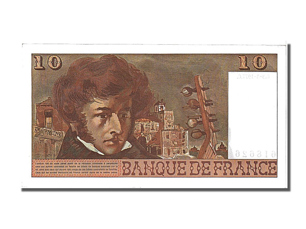 Francia, 10 Francs, 10 F 1972-1978 ''Berlioz'', 1977, KM:150c, 1977-03-03, SP...