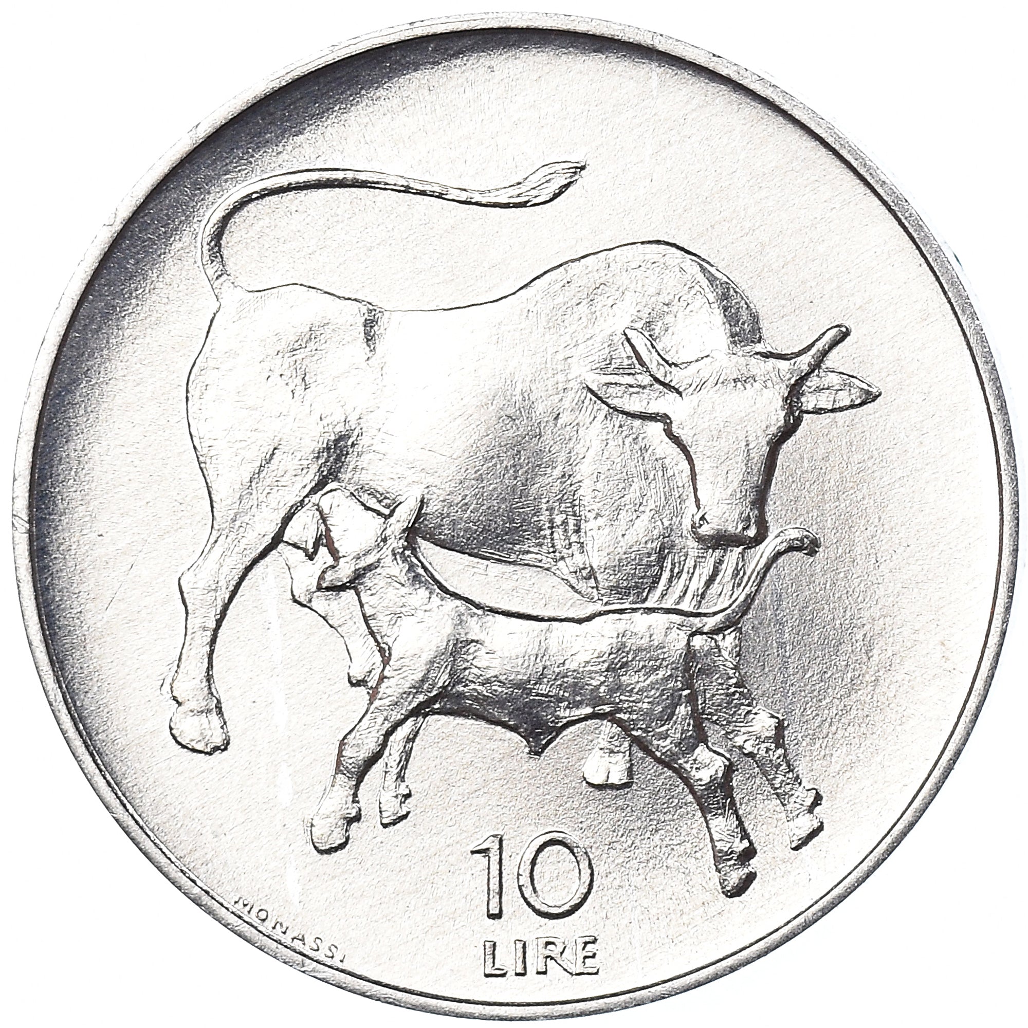 Moeda, San Marino, 10 Lire, 1972, Rome, MS(65-70), Alumínio, KM:17