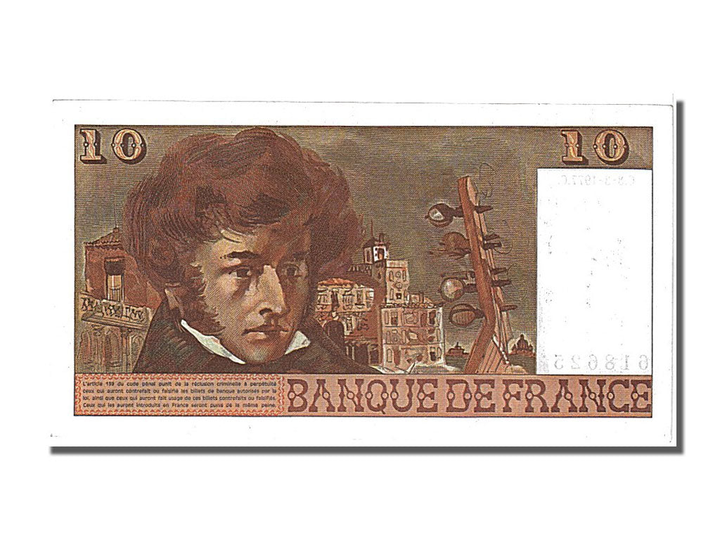 Billete, Francia, 10 Francs, 10 F 1972-1978 ''Berlioz'', 1977, 1977-03-03, UNC