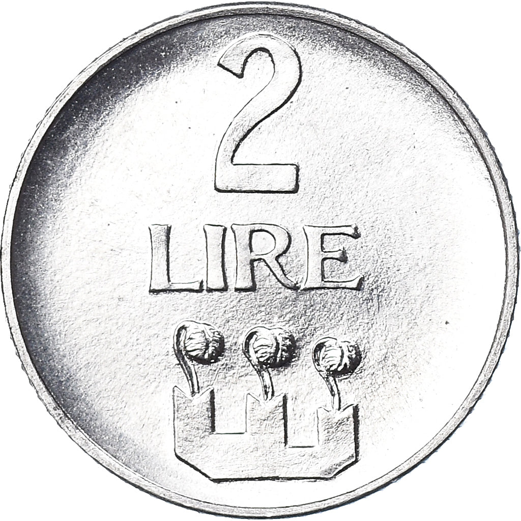 Moneda, San Marino, 2 Lire, 1972, Rome, FDC, Aluminio, KM:15