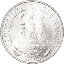 Coin, San Marino, 500 Lire, 1975, Rome, MS(65-70), Silver, KM:47