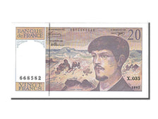 France, 20 Francs, 20 F 1980-1997 ''Debussy'', 1992, KM #151f, UNC(65-70),...
