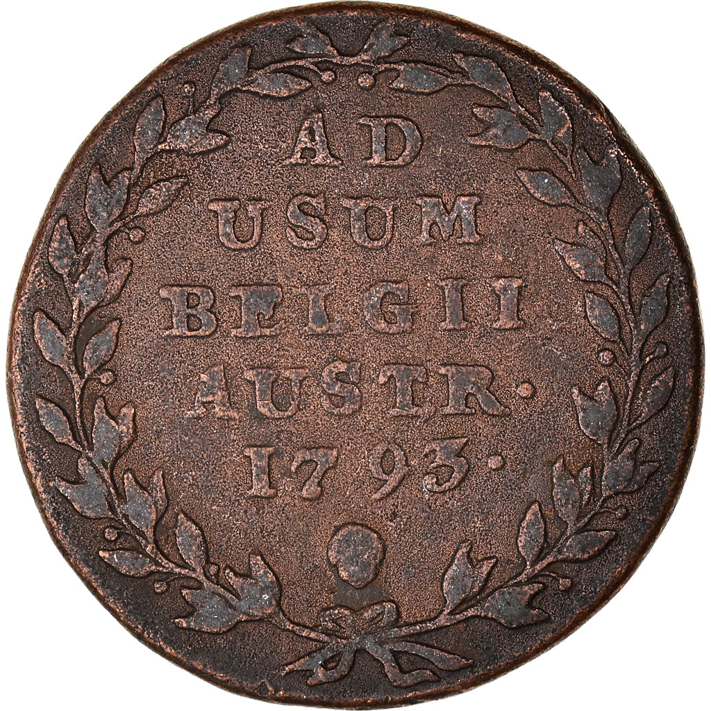 Coin, AUSTRIAN NETHERLANDS, Franz II, 2 Liards, 2 Oorden, 1793, Brussels