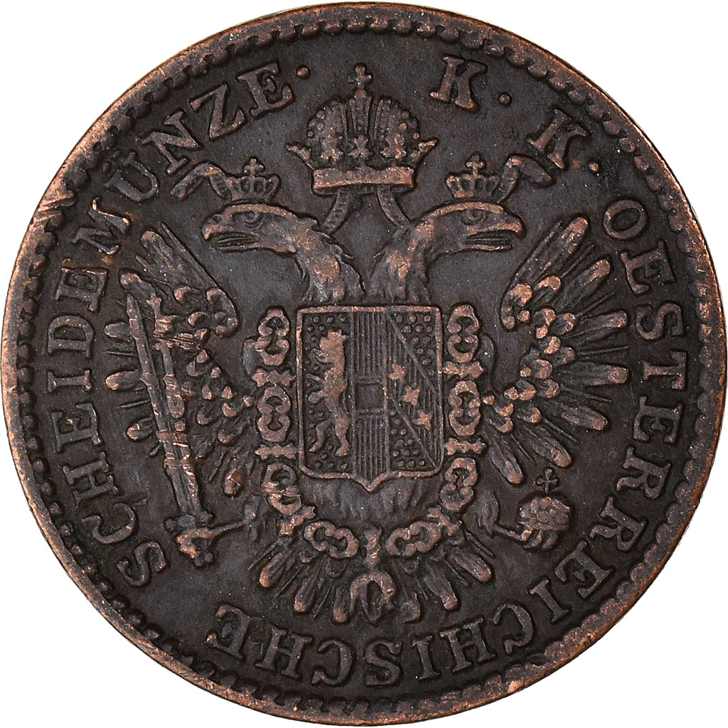 Coin, Austria, Franz Joseph I, 1/2 Kreuzer, 1851, Kremnitz, EF(40-45), Copper