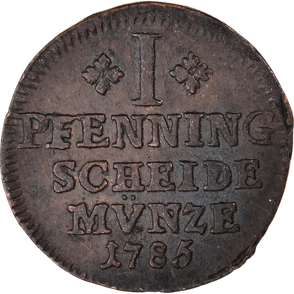 Coin, German States, BRUNSWICK-WOLFENBUTTEL, Karl Wilhelm Ferdinand, Pfennig