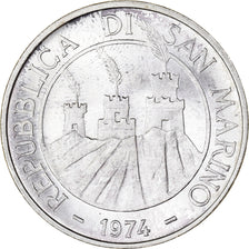 Coin, San Marino, 500 Lire, 1974, Rome, MS(65-70), Silver, KM:37